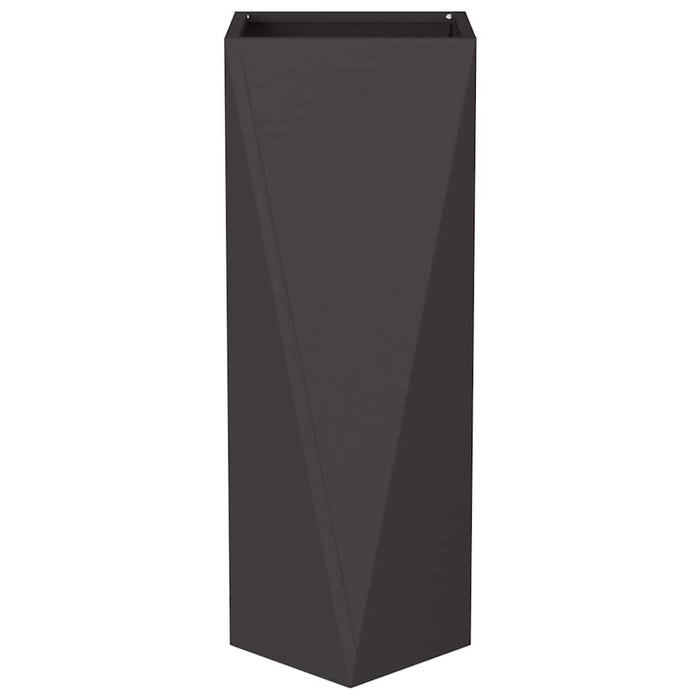 Fioriera Nero 30 x 30 x 75 cm Acciaio 883766