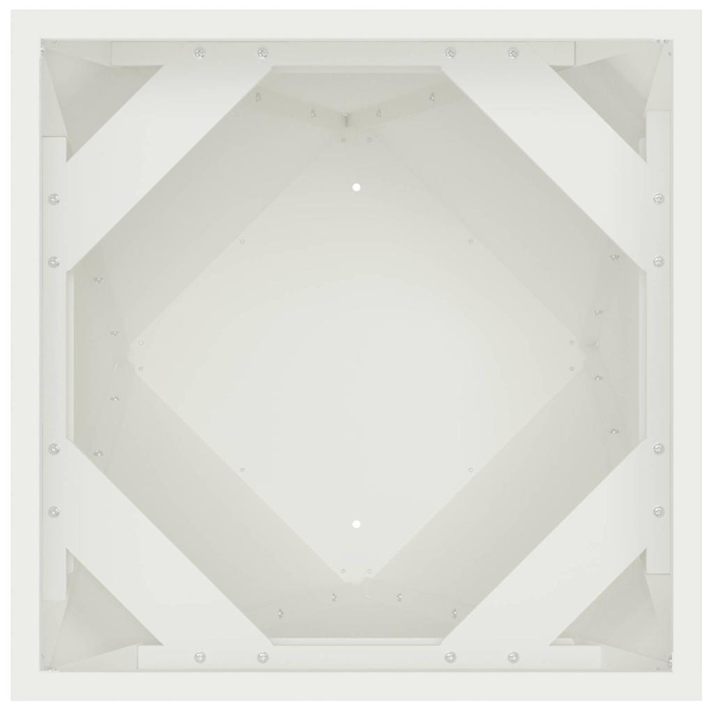 Fioriera Bianco 30 x 30 x 75 cm Acciaio 883768