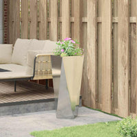 Fioriera Argento 30 x 30 x 75 cm Acciaio zincato 883776