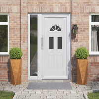 Fioriera 2 pz-Set di 2 Vaso-Contenitore per Piante Ruggine 30 x 30 x 75 cm