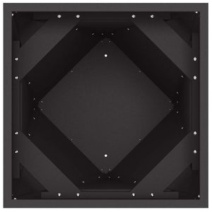 Fioriera Nero 40 x 40 x 75 cm Acciaio 883780