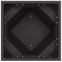 Fioriera 2 pz-Set di 2 Vaso-Contenitore per Piante Nero 40 x 40 x 75 cm Acciaio