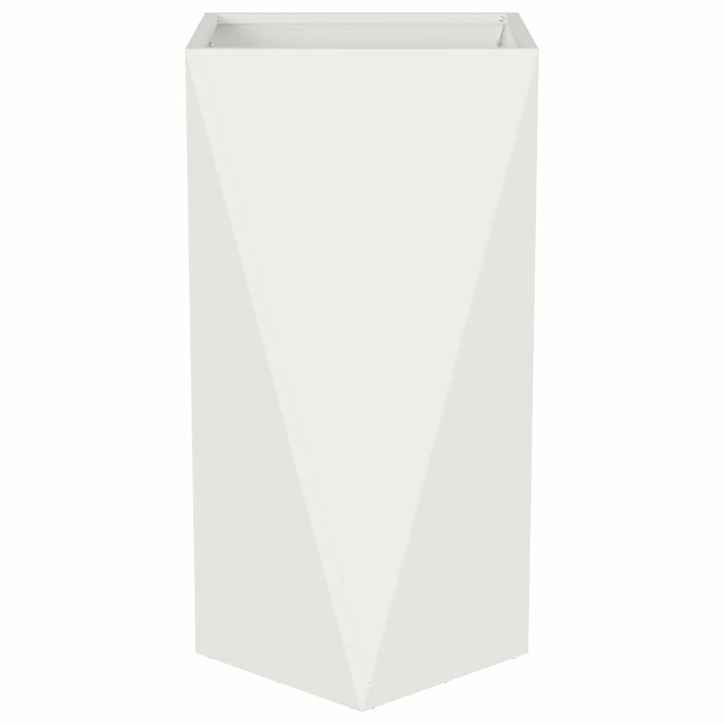 Fioriera Bianco 40 x 40 x 75 cm Acciaio 883782