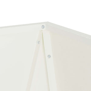 Fioriera 2 pcs Bianco 40 x 40 x 75 cm Acciaio 883783