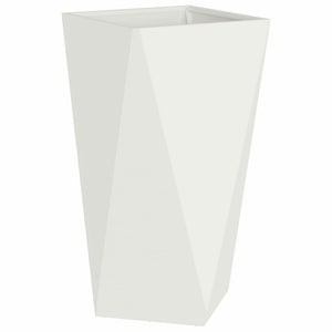 Fioriera 2 pcs Bianco 40 x 40 x 75 cm Acciaio 883783