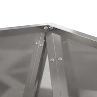 Fioriera Argento 40 x 40 x 75 cm Acciaio inossidabile 883788