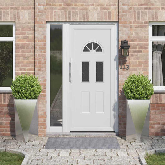 Fioriera 2 pcs Argento 40 x 40 x 75 cm Acciaio inossidabile 883789