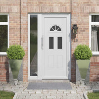 Fioriera 2 pz-Set di 2 Vaso-Contenitore per Piante Argento 40 x 40 x 75 cm Acciaio zincato