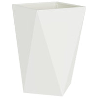 Fioriera-Vaso-Contenitore per Piante Bianco 50 x 50 x 75 cm Acciaio