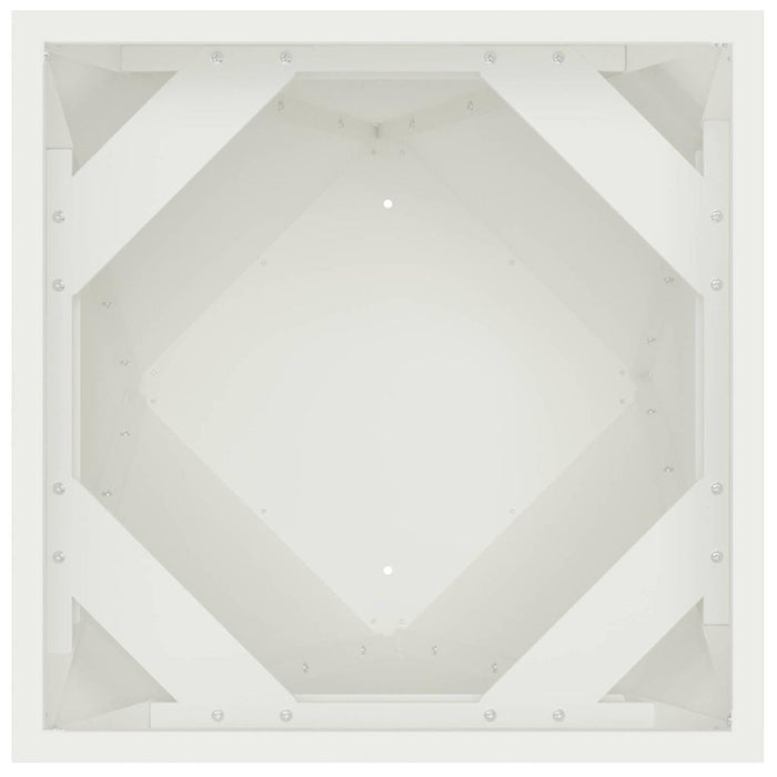 Fioriera Bianco 50 x 50 x 75 cm Acciaio 883796