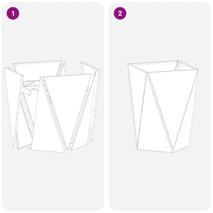 Fioriera 2 pcs Verde oliva 50 x 50 x 75 cm Acciaio 883801