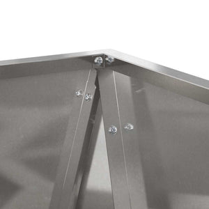 Fioriera Argento 50 x 50 x 75 cm Acciaio inossidabile 883802