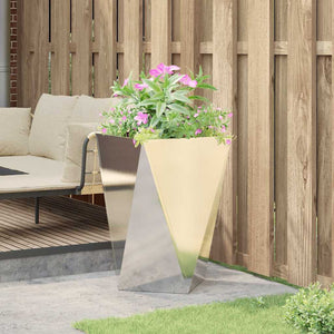 Fioriera Argento 50 x 50 x 75 cm Acciaio inossidabile 883802