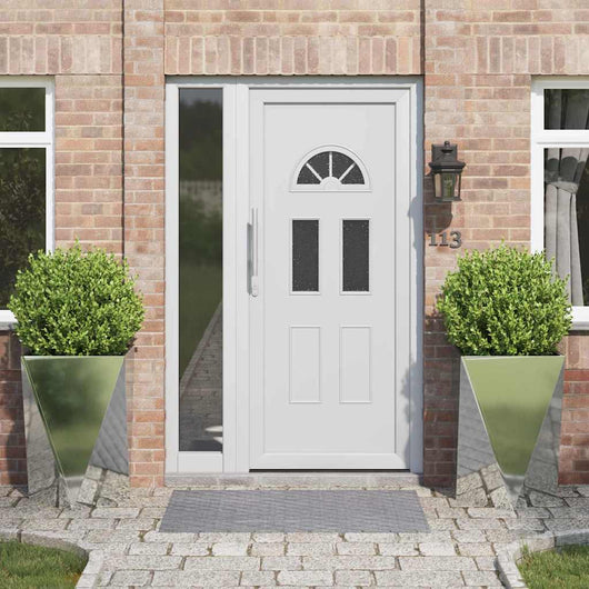 Fioriera 2 pz-Set di 2 Vaso-Contenitore per Piante Argento 50 x 50 x 75 cm Acciaio zincato