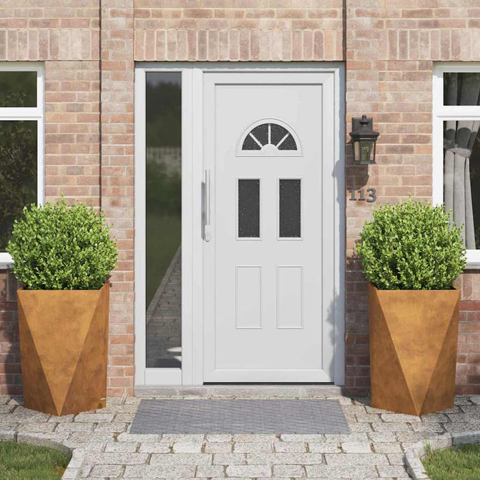 Fioriera 2 pcs Ruggine 50 x 50 x 75 cm 883807