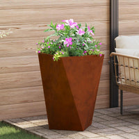 Fioriera 2 pcs Ruggine 50 x 50 x 75 cm 883807