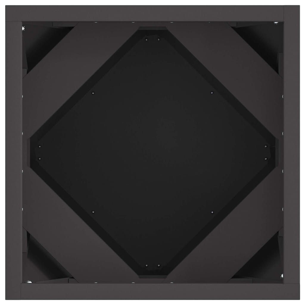 Fioriera Nero 30 x 30 x 30 cm Acciaio 883808