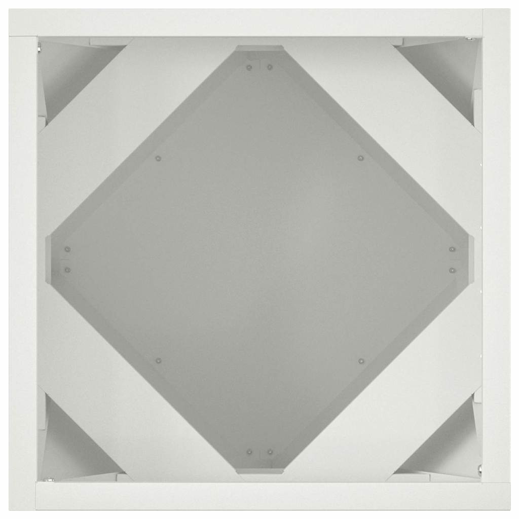 Fioriera Bianco 30 x 30 x 30 cm Acciaio 883810