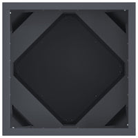 Fioriera Antracite 30 x 30 x 30 cm Acciaio 883812