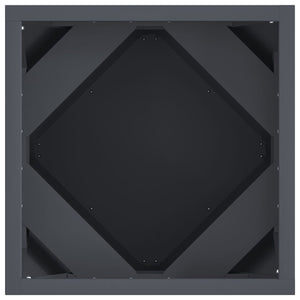 Fioriera Antracite 30 x 30 x 30 cm Acciaio 883812