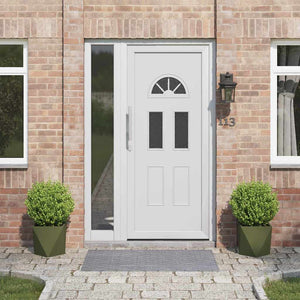 Fioriera 2 pz-Set di 2 Vaso-Contenitore per Piante Verde oliva 30 x 30 x 30 cm Acciaio