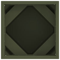 Fioriera 2 pcs Verde oliva 30 x 30 x 30 cm Acciaio 883815