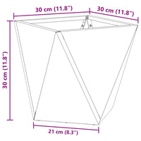 Fioriera Argento 30 x 30 x 30 cm Acciaio inossidabile 883816