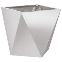 Fioriera 2 pcs Argento 30 x 30 x 30 cm Acciaio inossidabile 883817