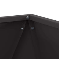 Fioriera 2 pz-Set di 2 Vaso-Contenitore per Piante Nero 40 x 40 x 40 cm Acciaio