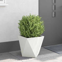 Fioriera Bianco 40 x 40 x 40 cm Acciaio 883824