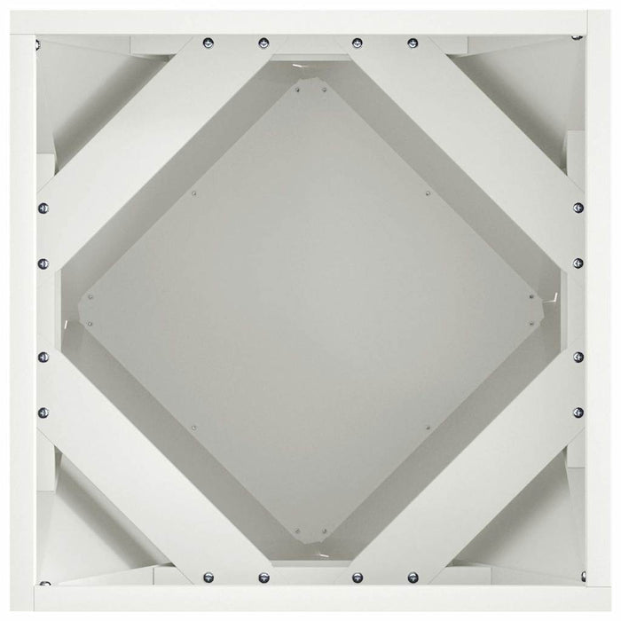 Fioriera Bianco 40 x 40 x 40 cm Acciaio 883824