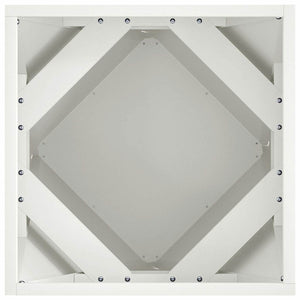 Fioriera 2 pz-Set di 2 Vaso-Contenitore per Piante Bianco 40 x 40 x 40 cm Acciaio