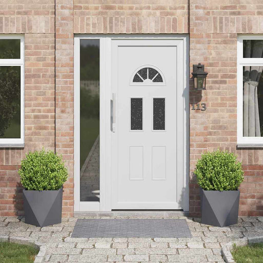 Fioriera 2 pz-Set di 2 Vaso-Contenitore per Piante Antracite 40 x 40 x 40 cm Acciaio