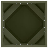 Fioriera 2 pcs Verde oliva 40 x 40 x 40 cm Acciaio 883829