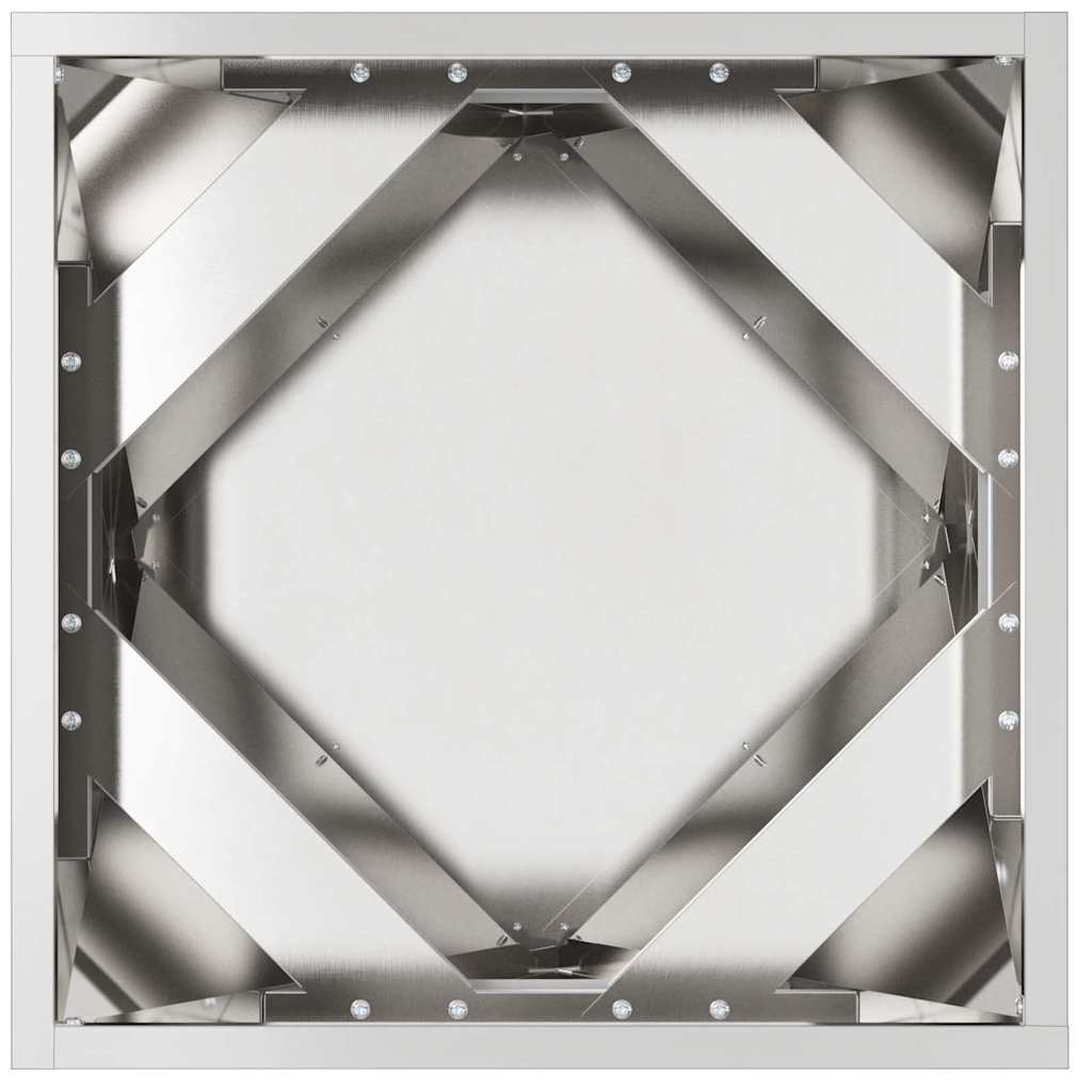 Fioriera Argento 40 x 40 x 40 cm Acciaio inossidabile 883830