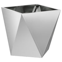 Fioriera-Vaso-Contenitore per Piante Argento 40 x 40 x 40 cm Acciaio zincato