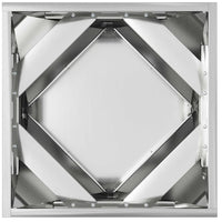 Fioriera-Vaso-Contenitore per Piante Argento 40 x 40 x 40 cm Acciaio zincato