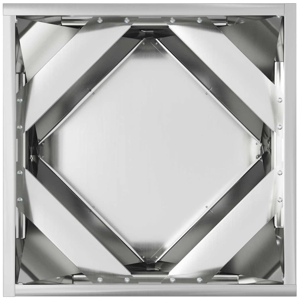 Fioriera 2 pcs Argento 40 x 40 x 40 cm Acciaio zincato 883833