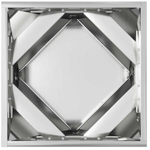Fioriera 2 pcs Argento 40 x 40 x 40 cm Acciaio zincato 883833