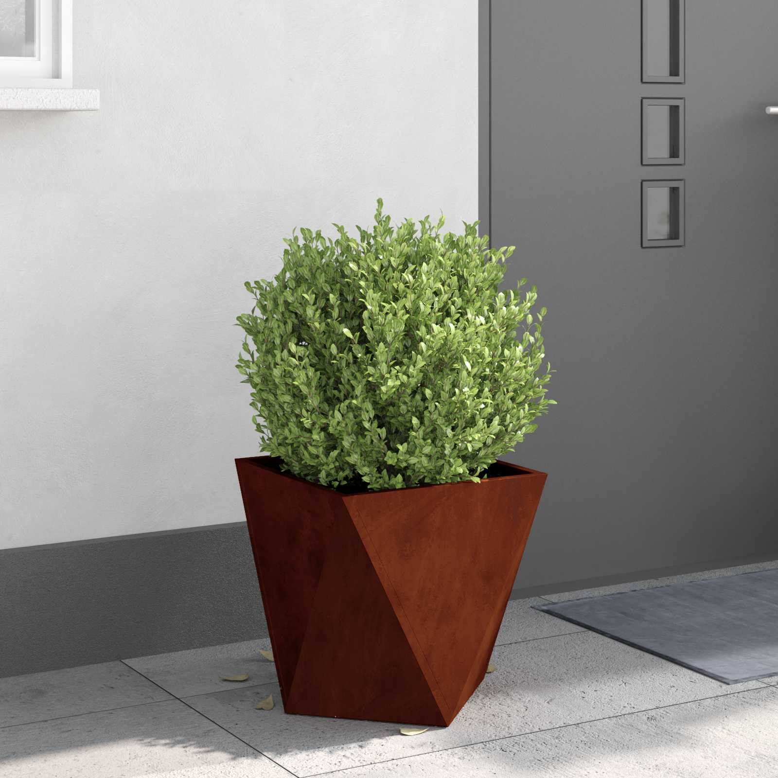 Fioriera 2 pcs Ruggine 40 x 40 x 40 cm 883835