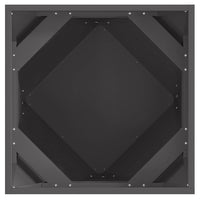 Fioriera Nero 50 x 50 x 50 cm Acciaio 883836