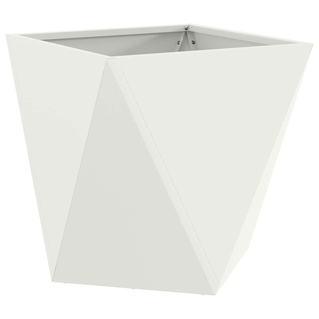 Fioriera Bianco 50 x 50 x 50 cm Acciaio 883838