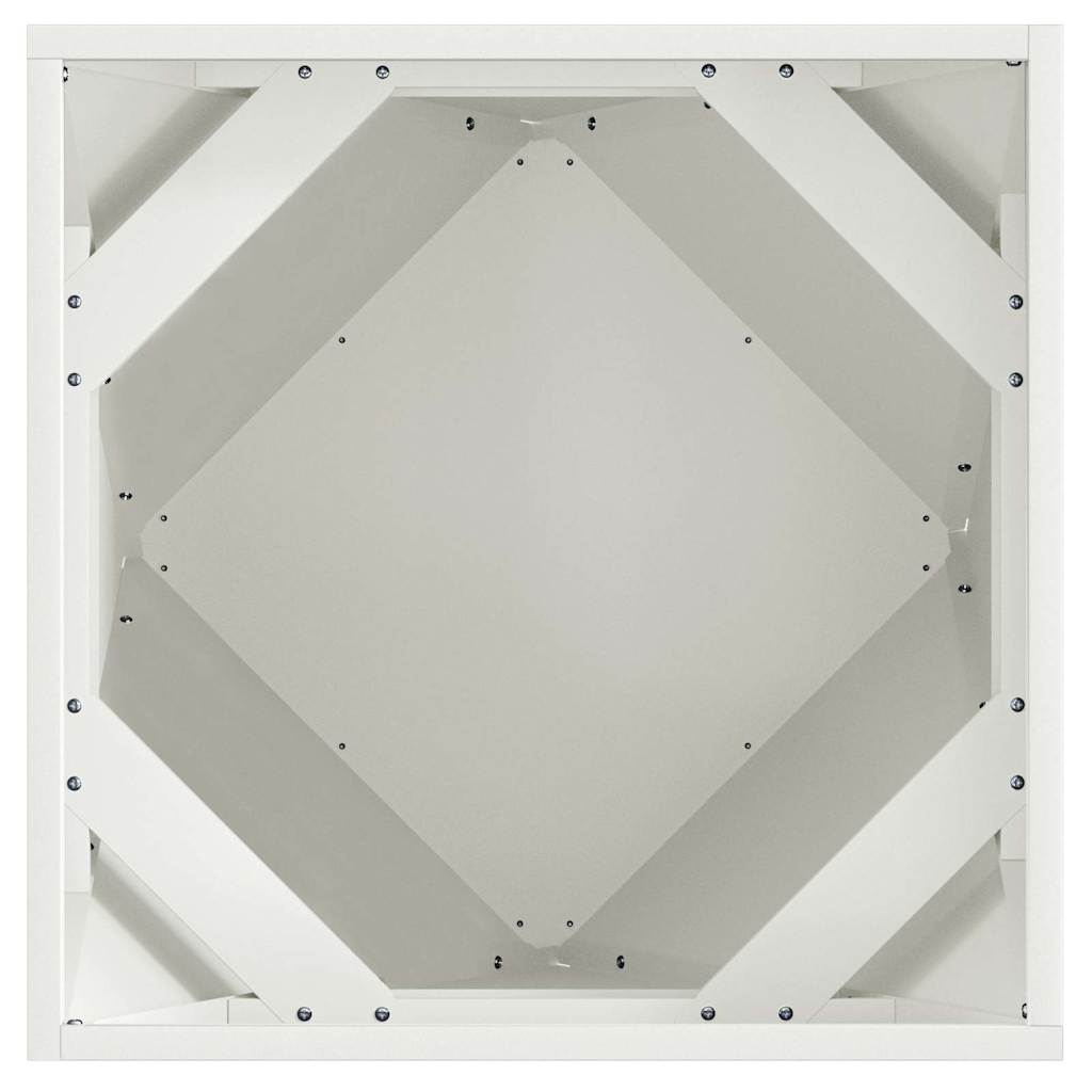 Fioriera Bianco 50 x 50 x 50 cm Acciaio 883838
