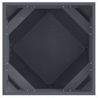 Fioriera Antracite 50 x 50 x 50 cm Acciaio 883840