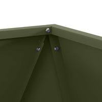 Fioriera 2 pcs Verde oliva 50 x 50 x 50 cm Acciaio 883843