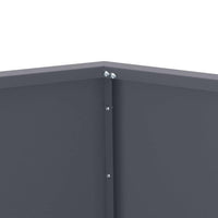 Fioriera Antracite 100 x 100 x 80 cm Acciaio 884028