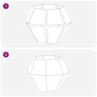 Fioriera 2 pcs Argento 100 x 100 x 80 cm Acciaio inossidabile 884033