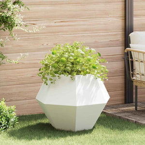 Fioriera Bianco 75 x 75 x 60 cm Acciaio 884040