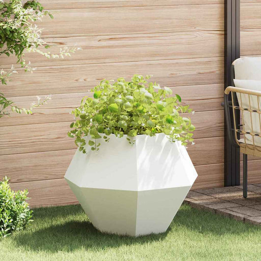 Fioriera Bianco 75 x 75 x 60 cm Acciaio 884040