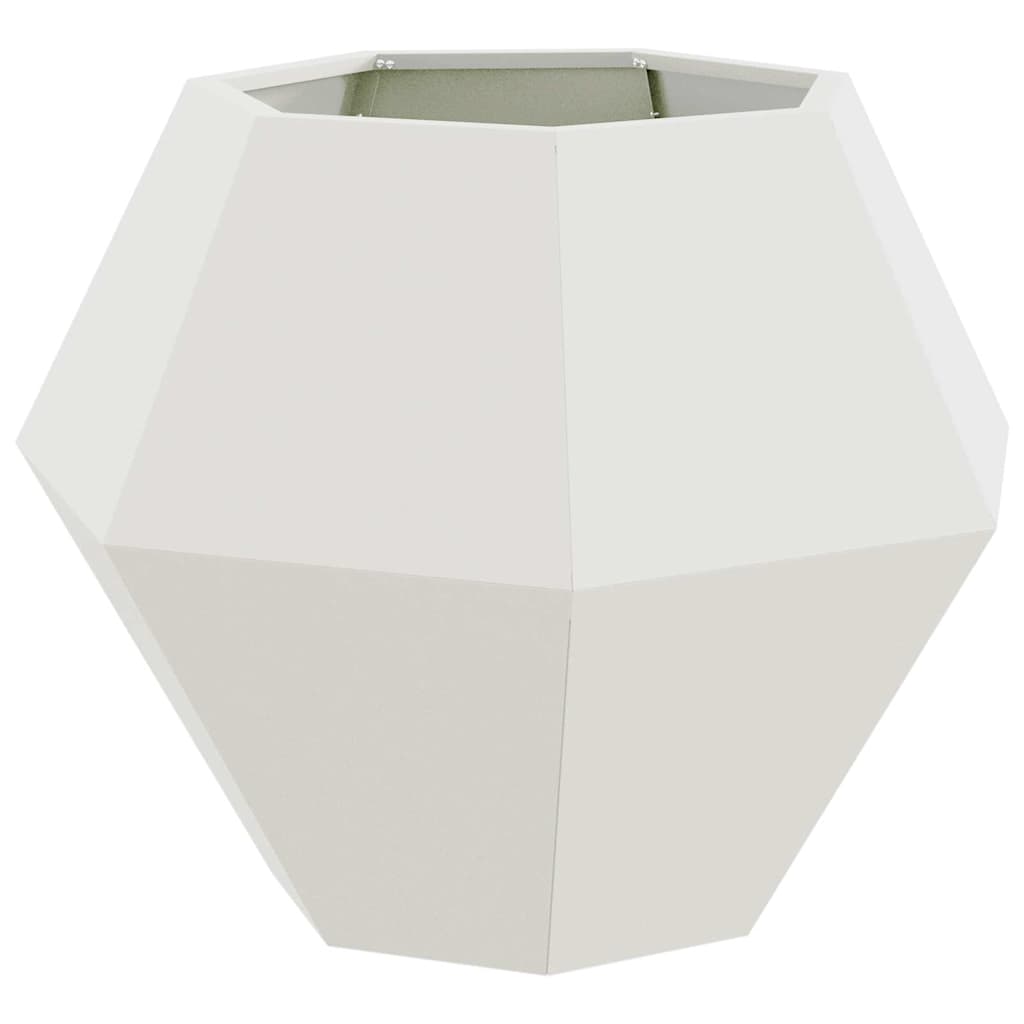 Fioriera Bianco 75 x 75 x 60 cm Acciaio 884040